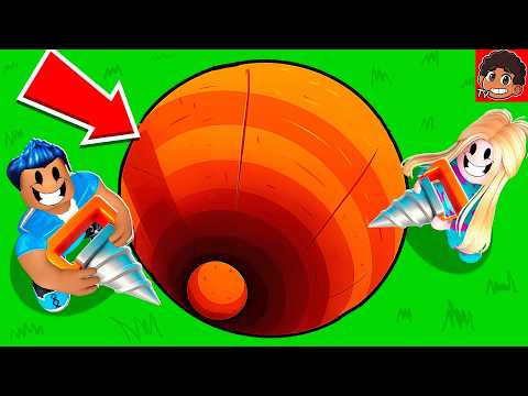I joined a server to DIG to the CENTER OF THE EARTH in ROBLOX