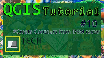 How to create contours from DEM Qgis tutorials