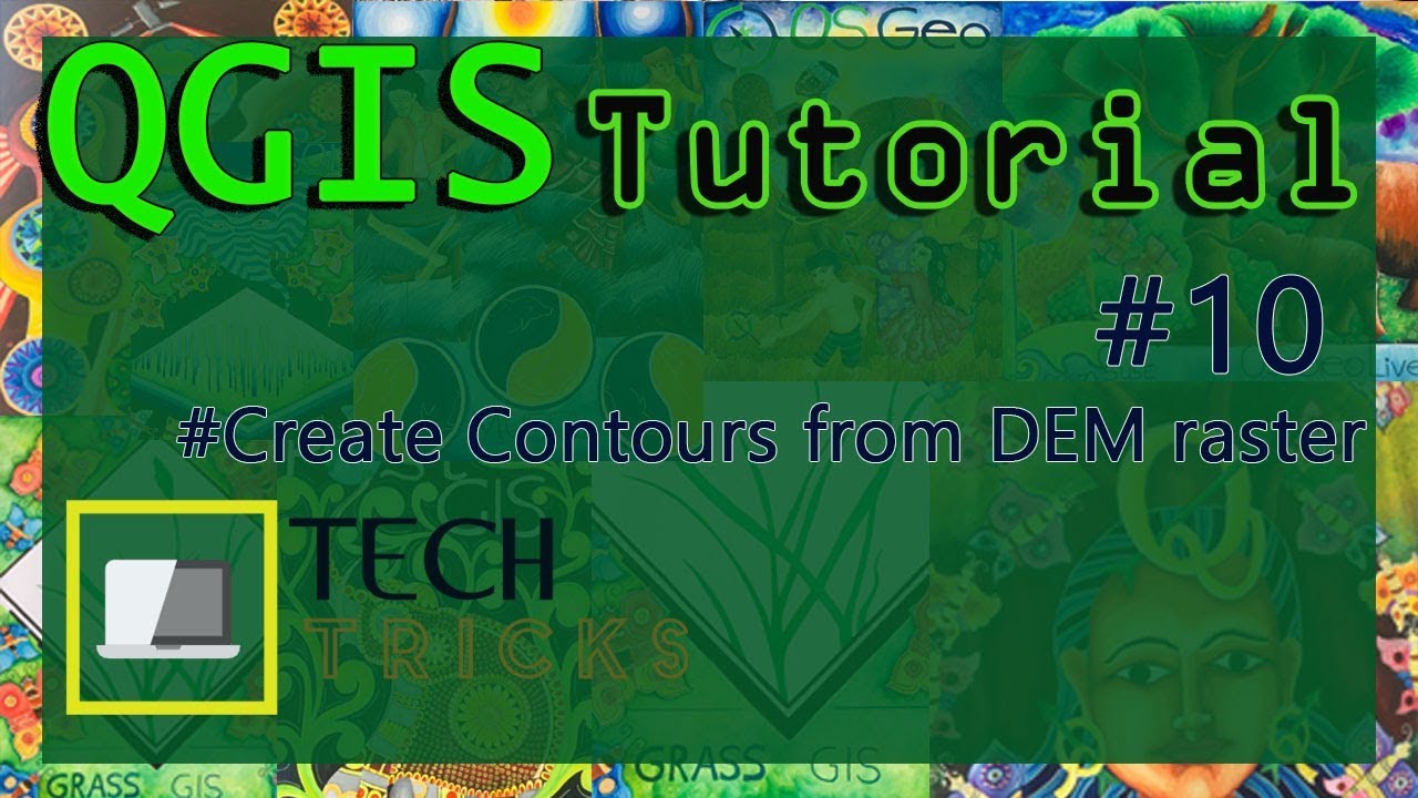 How to create contours from DEM Qgis tutorials - YouTube