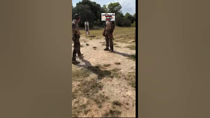 Un soldat Français prend une balle de 9mm dans le bras