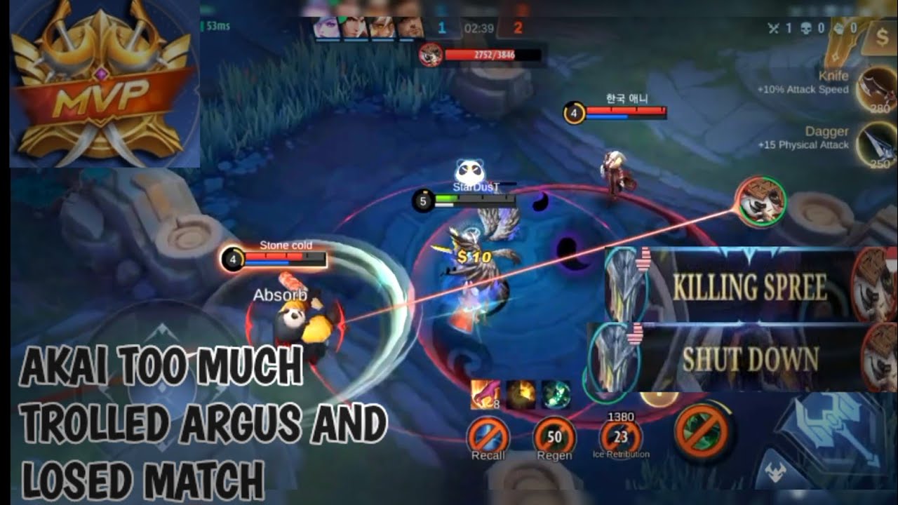 AKAI TROLL ARGUS AND LOSED MATCH