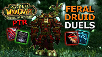 Burning Crusade HYPE! PTR DUELS | Feral Druid OWNS!