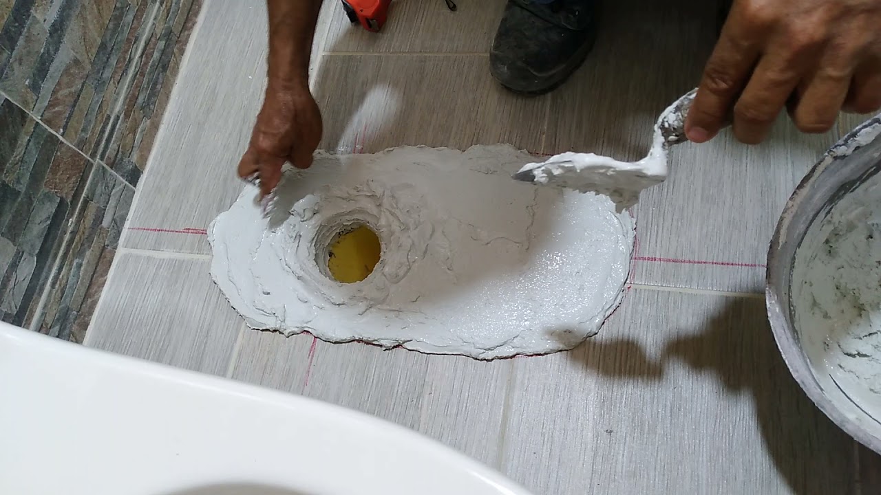 ¿Cómo instalar una taza de sanitario en un baño fácil y rapido? - YouTube