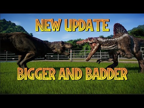 New carnivore sizes! Jurassic World Evolution Update 1.4 new dinosaur size comparisons