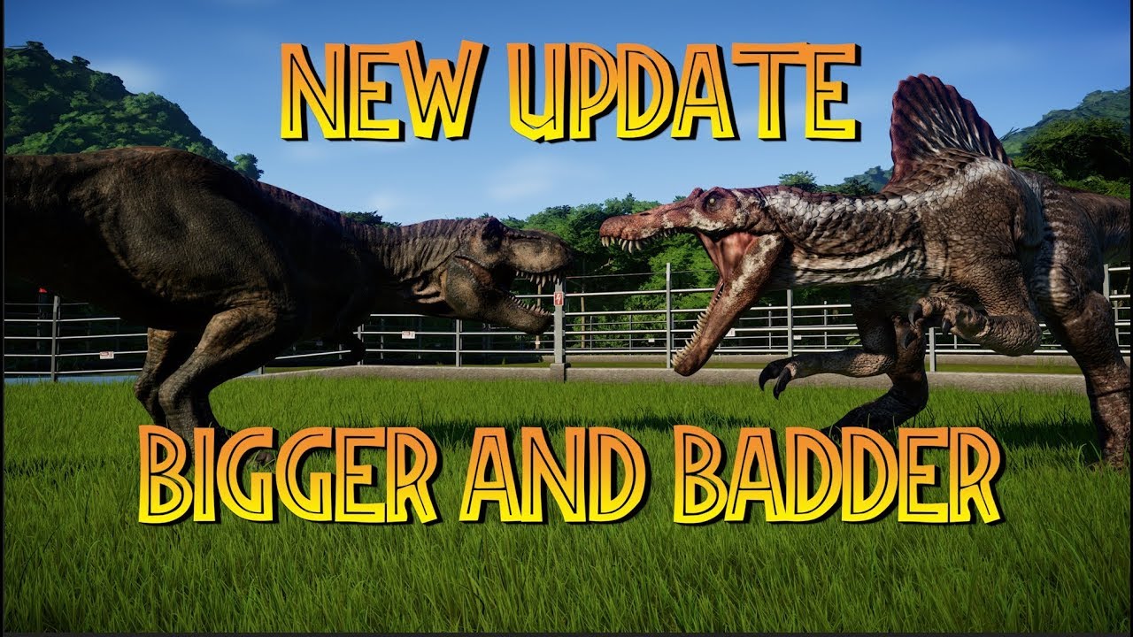 New carnivore sizes! Jurassic World Evolution Update 1.4 new dinosaur size comparisons