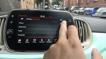 How to Change Language in Fiat 500? Set Up Multimedia System Language in New Fiat Car