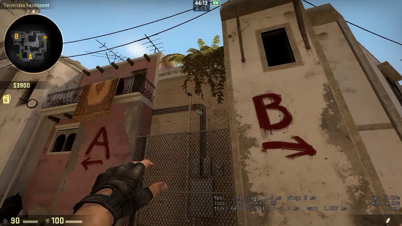 CS:GO - 4 different spots to smoke Mirage Mid Window (64 tick) - YouTube