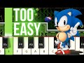 Sonic the hedgehog  starlight zone easy piano tutorial slow to regular speed