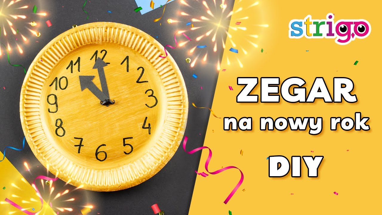 Zegar Z Kukułką Waży 5 5 Kg Zegar z papierowego talerzyka. Jak zrobić zegar? #DIY #zegar #clock