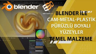  Blender 3D Ile Metal Cam Ahşap Temel Malzeme Yapımı