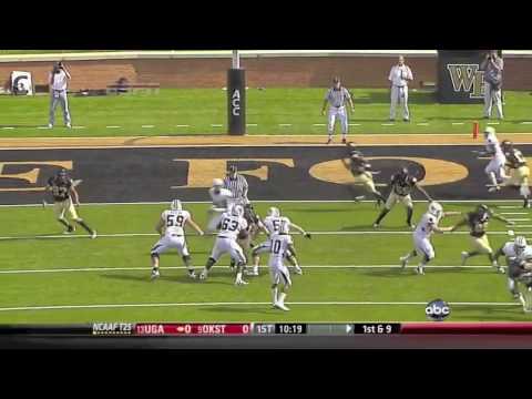 Baylor WR David Gettis Official Highlights vs. Wak...