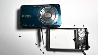 Sony CyberShot DSC W350 Digital camera slide button fix, switch repair