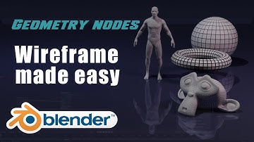 How to make wireframes using GeometryNodes | Blender Cycles/Evee
