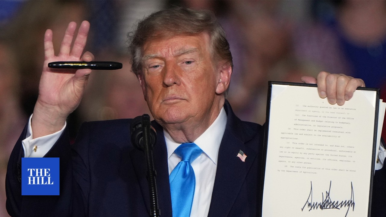 Trump calls Iran war a 'small price to pay,' signs red dye diesel EO at Nebraska rally