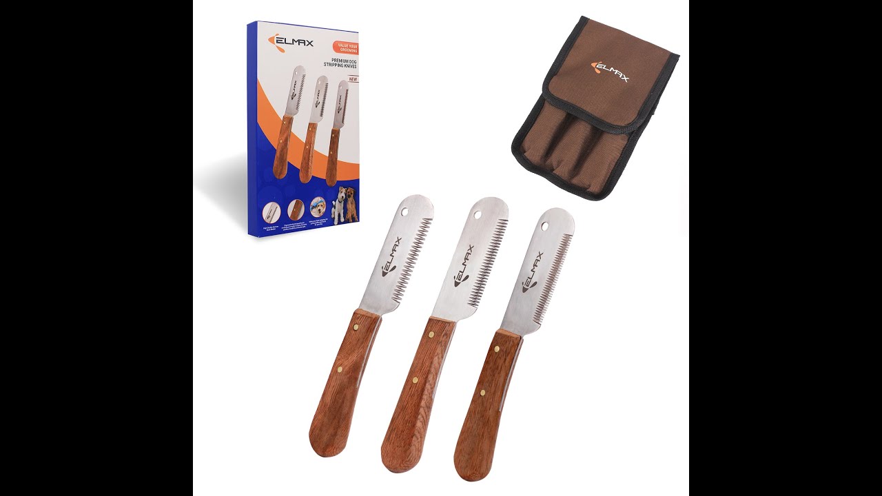 Elmax Stripping knife for dogs (Pack of 3 Knives)