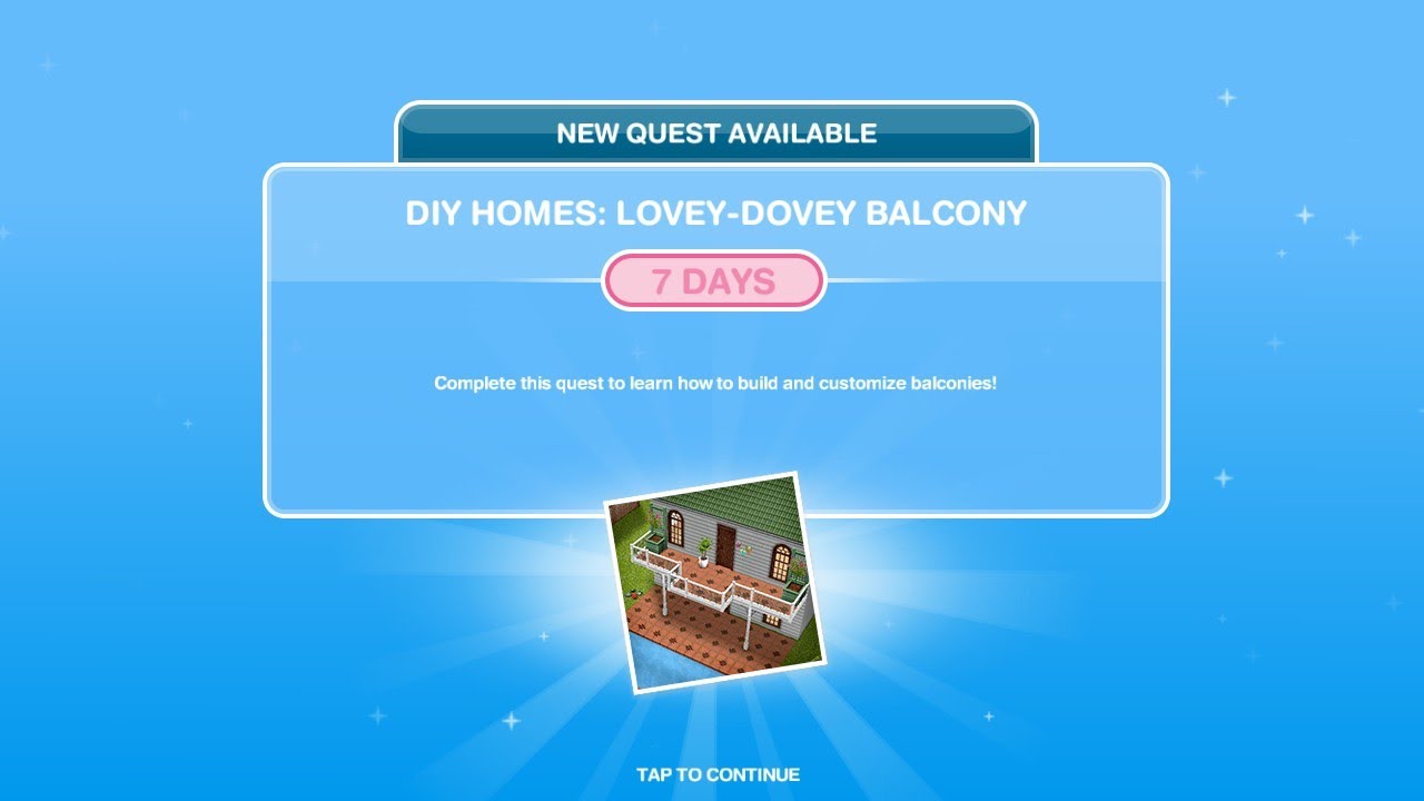 MENYELESAIKAN THE SIMS FREEPLAY_DIY HOMES LOVEYDOVEY BALCONY YouTube