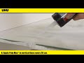 How to install a glass splashback with UHU Poly Max Crystal Express