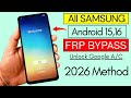 2026! All Samsung Android 15/16 FRP Bypass/Unlock | One Click Frp Bypass/Reset Google A/c Lock