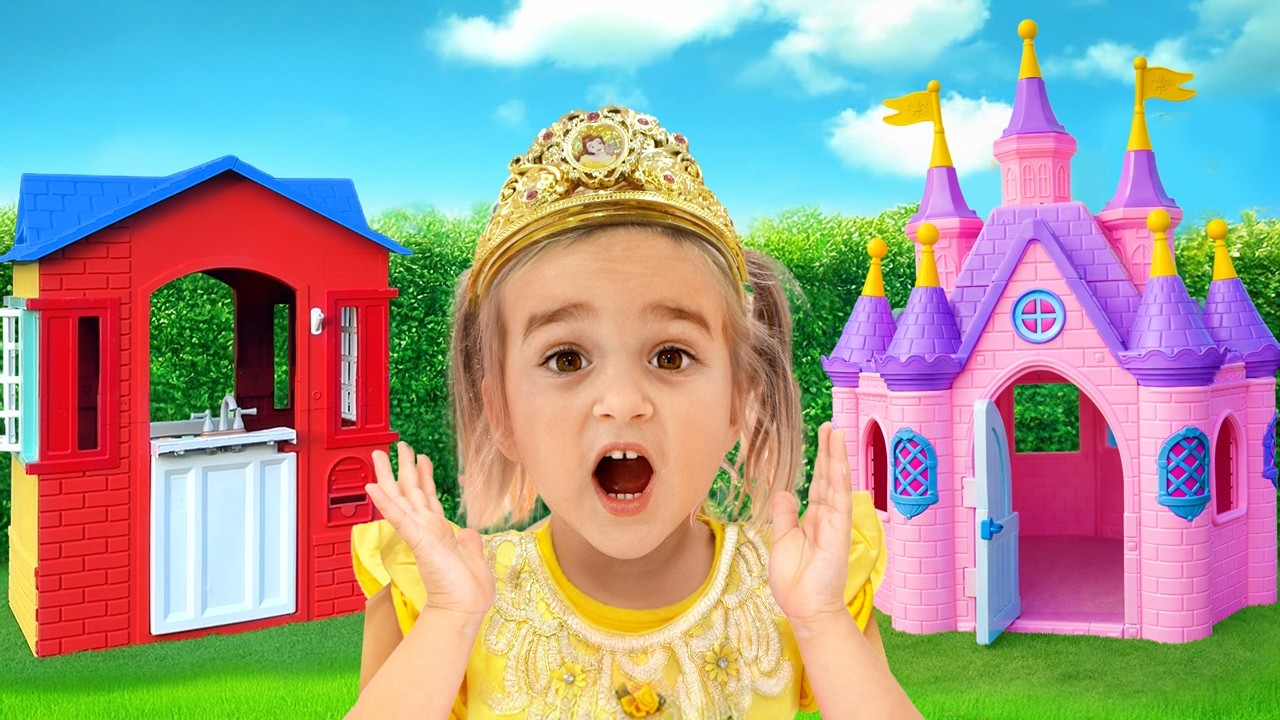 Приключения в доме принцессы — Николь и Саша играют в сказку