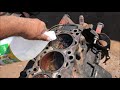 Cleaning Rusted Cylinder Head Engine Block with Vinegar
