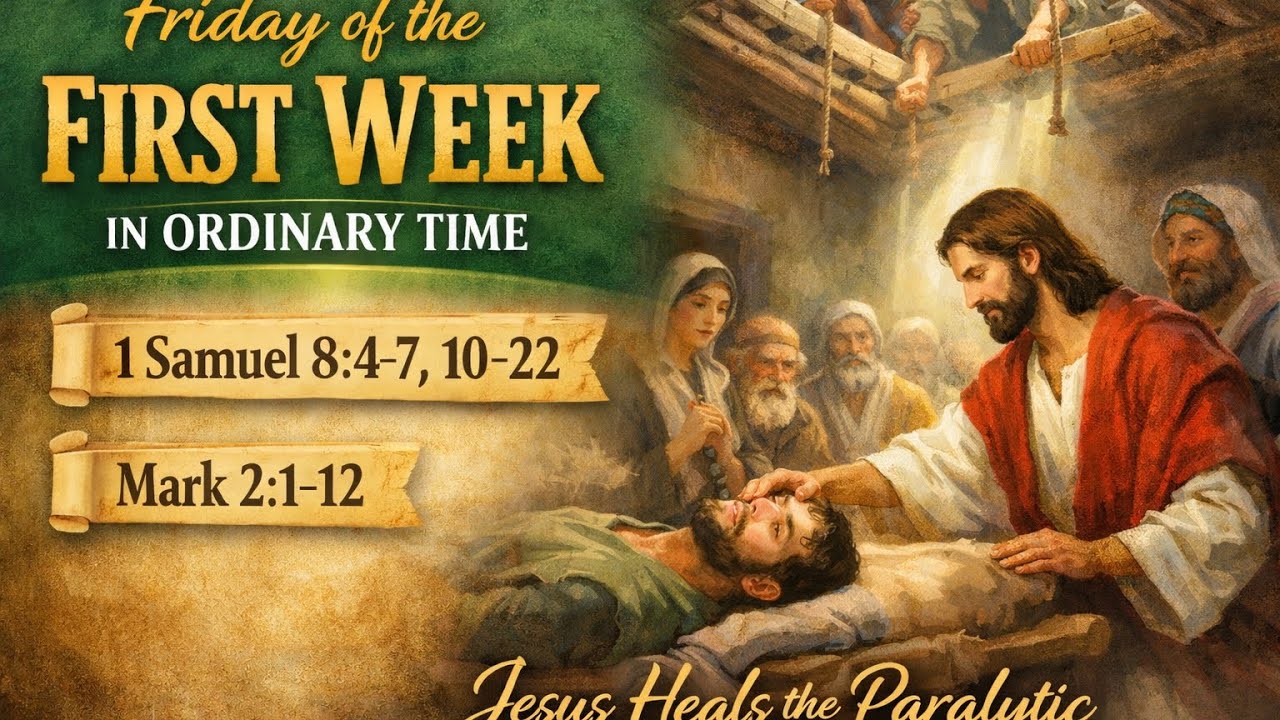 [16:01:2026]பொதுக்காலம் முதல் வாரம் - வெள்ளிக்கிழமை || நற்செய்தி || நற்சிந்தனை || பாடல்...