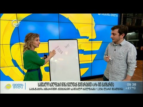 საშუალო ხელფასი წინა წელთან შედარებით 4,4% ით გაიზრდა