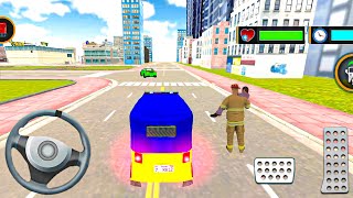 Police Tuk Tuk Rickshaw Driving Simulator - New Realistic Tuk Tuk Driver - Android Gameplay screenshot 3
