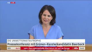 LIVE: Grünen-Politikerin Baerbock zieht erste Lehren aus der Hochwasserkatastrophe