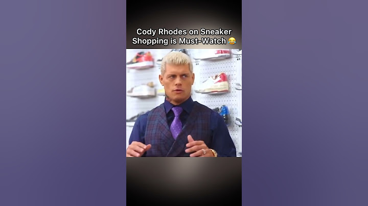 This is Your Sign to Watch Cody Rhodes’ Sneaker Shopping Episode ASAP