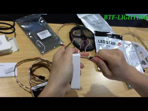 BTF-LIGHTING SP105E Bluetooth magic  controller Installation video