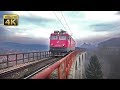 Rail traffic in Serbia - Tunnels and bridges Kijevo and Zeleznik [4K]
