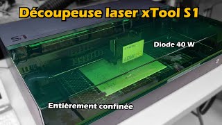 Découpeuse laser xTool S1 / entièrement confinée / diode 40 W