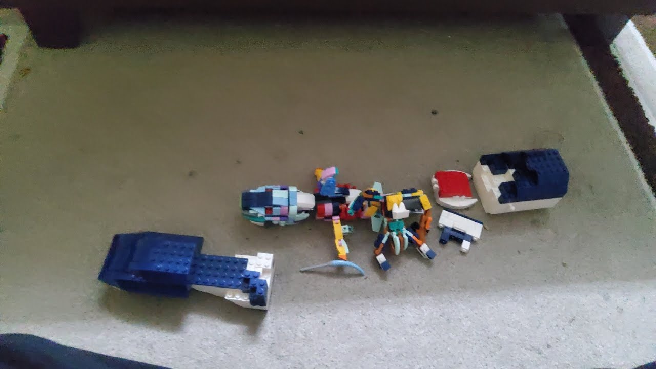 The rainbow lego shark 