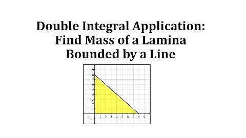 Double Integral Application: Mass of a Triangular Region on the Coordinate Plane