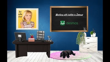 Working with tables in Desmos