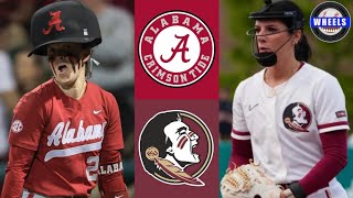 #15 Alabama vs #18 Florida State Highlights | 2024 College Softball Highlights