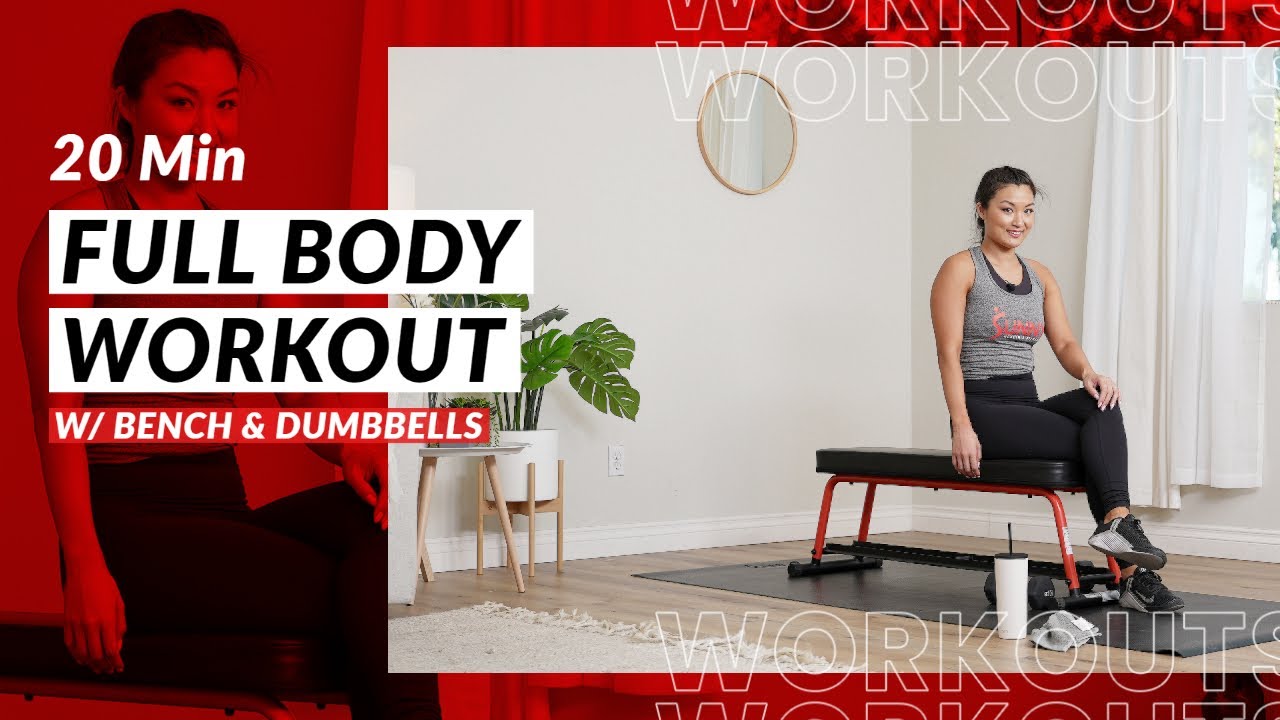 Full Body Workout with Bench and Dumbbells - YouTube