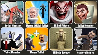 Toilet Monster DOP,Merge Skibidi Toilet Battle Master,Skibidi Attack Toilet Monster