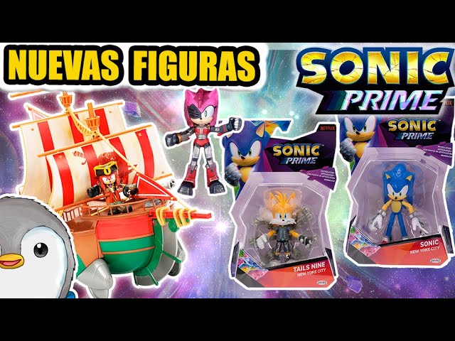SONIC PRIME Nuevos juguetes de Jakks Pacific!! Barco de Knuckles , Nine  Tails , Rose Espinosa 