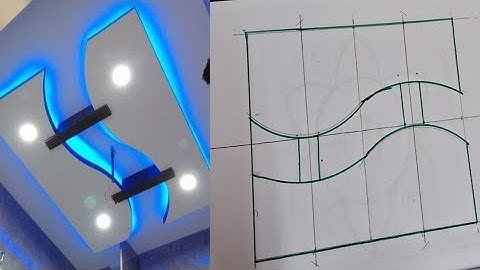 S shape pop false ceiling design || एस कि डिजाइन कैसे बनाए