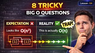 8 Tricky Big O Interview Questions Solved: Don't Fall for These DSA Traps!