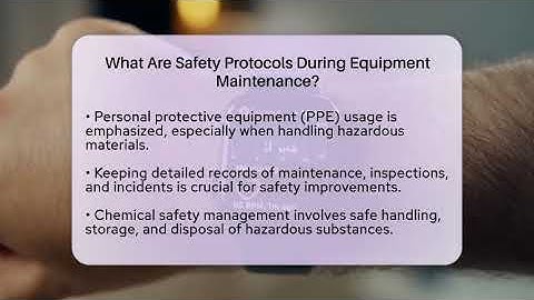What Are Safety Protocols During Equipment Maintenance? - Talking Tech Trends