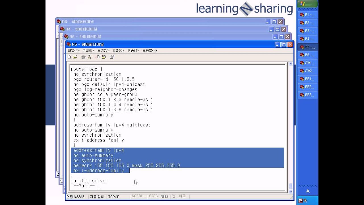 SP1 1 IBGP Config lab 2