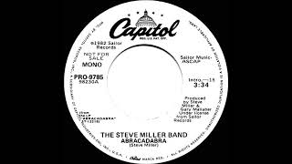 1982 Steve Miller Band - Abracadabra (mono radio promo 45) Resimi
