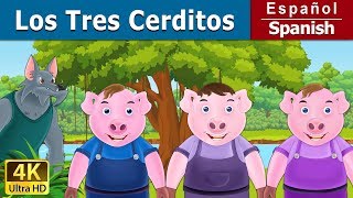 Los Tres Cerditos |  The Three Little Pigs in Spanish | @SpanishFairyTales