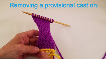 Removing a provisional cast on.