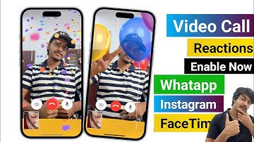 How To Enable FaceTime Reactions Video Call Whatsapp/Insta | How To Enable FaceTime Reactions iOS 18