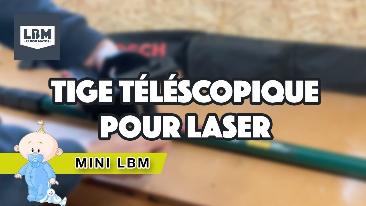 HUEPAR.COM - LP36 : tige télescopique/trépied pour niveau laser :  présentation et test 