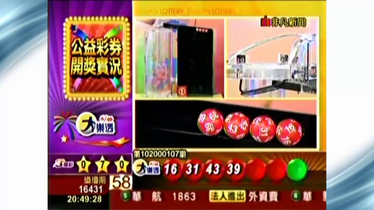 台灣大樂透開獎號碼12月27日 大樂透中獎號碼查詢 Youtube