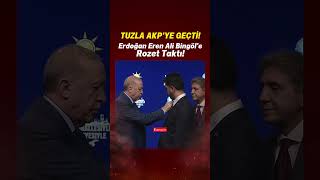 Tuzla AKP'ye geçti! Tayyip Erdoğan Eren Ali Bingöl'e Rozet Taktı! Tuzla AKP'ye geçti! Tayyip Erdoğan Eren Ali Bingöl'e Rozet Taktı!